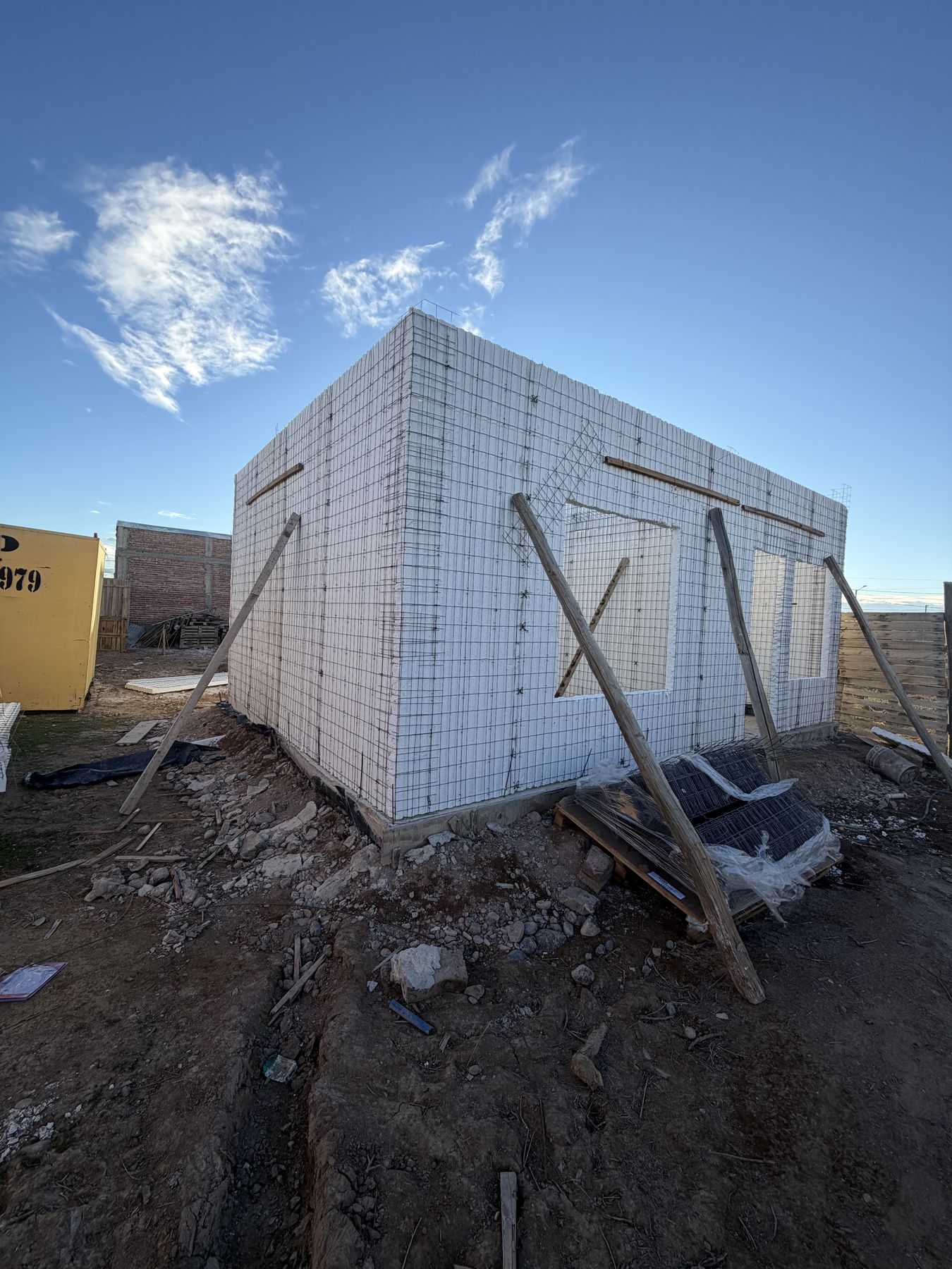 Casa en Sistema Cassaforma con los paneles colocados