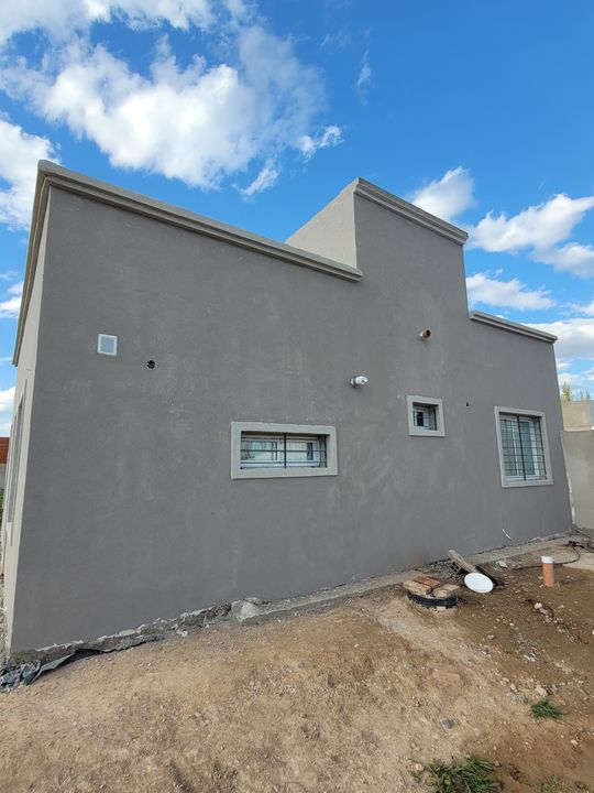 Vivienda terminada, vista lateral