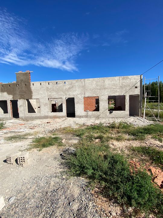 Obra tradicional en etapa de revoque